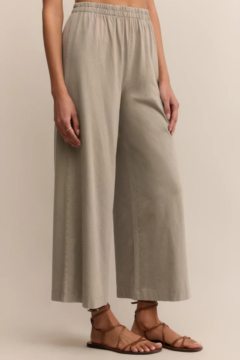 Tan Scout Jersey Flare Pant Pant