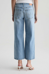 Light Gray Saige Wide Leg Crop | Kings River Jeans