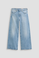 Light Slate Gray Saige Wide Leg Crop | Kings River Jeans