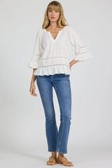 Light Gray Sybil Blouse Blouse