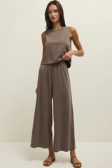 Light Gray Sloane Cotton Jersey Muscle Tank Top