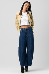 Light Gray Breaking Camp Twill Cropped Jacket Jacket