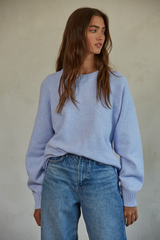 Light Slate Gray Roxie Pullover Sweater Sweater
