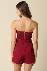 Tan Westwick Romper Romper