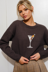 Gray Merry Martini Sweater Sweater