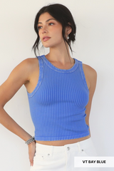 Antique White Park Vintage Ribbed Tank Tank Top