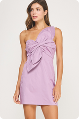 Lavender The Knotted Petal Mini Dress Mini Dress