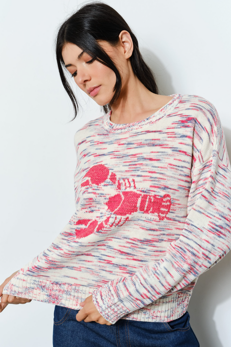 Light Gray Super Nova Lobster Sweater Sweater