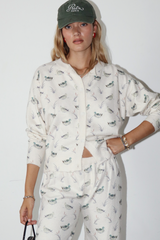 Light Gray Lakeside Duck Cardigan Cardigan