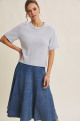 Light Gray Everyday Raglan Sweater Top Top