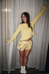 Rosy Brown Mediterranean Mood Pajama Short Pajama Shorts