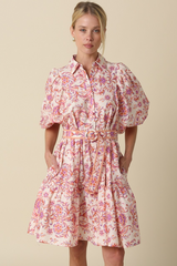 Gray Taylor Floral Mini Dress Mini Dress