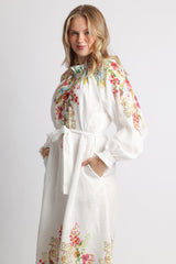 Lavender Capri Garden Linen Maxi Dress Maxi Dress