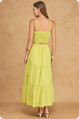 Tan Rosalie Tiered Maxi Skirt Maxi Skirt