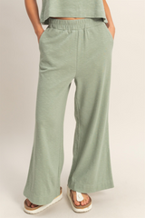 Antique White Madison Wide Leg Pant Pant