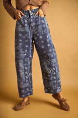 Sandy Brown Pattern Play Pants Pant