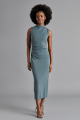 Dark Gray Mo Dress Midi Dress