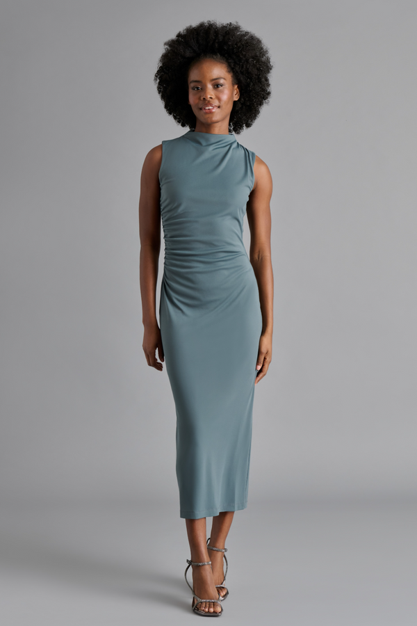 Dark Gray Mo Dress Midi Dress