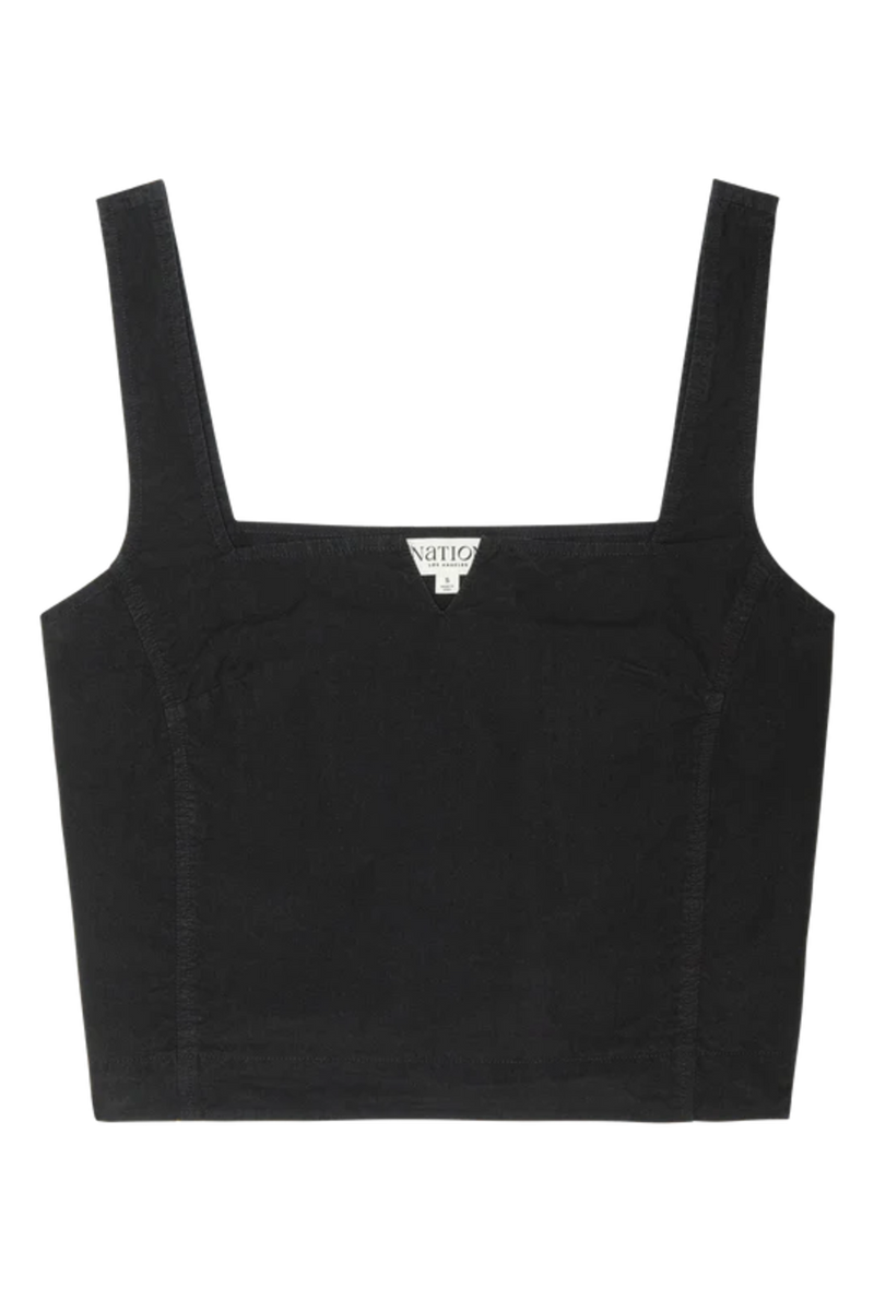 Dark Slate Gray Crista Square Neck Tank Top