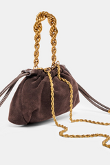 Dark Slate Gray Cleo Drawstring Bag Purse