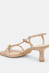 White Smoke Mylee Heels | Light Tan Leather Heel