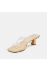 Lavender Brevel Vinyl Heels | Crystal Jelly Heel