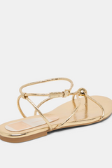 Kenley Sandals | Gold Leather