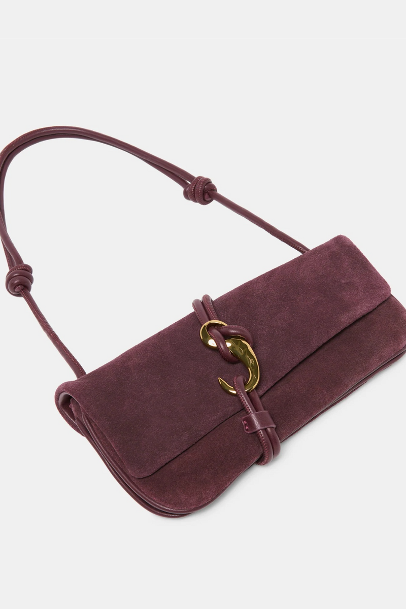 Dark Slate Gray Alice Slant Baguette purse