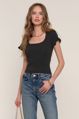 Dark Slate Gray Sathia Top Top