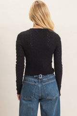 Sweet Disposition Crochet Sweater