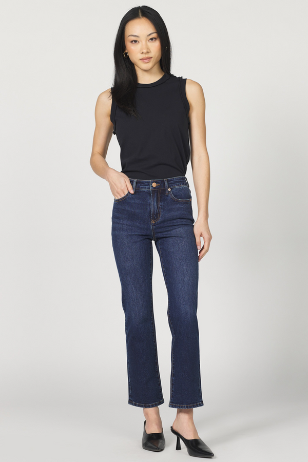 Light Gray Anika Clean Hem | Moonlight Jeans