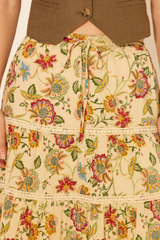 Tan Fedora Skirt Maxi Skirt