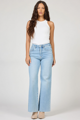 Light Gray Fiona Wide Leg Jean | Mirny Jeans