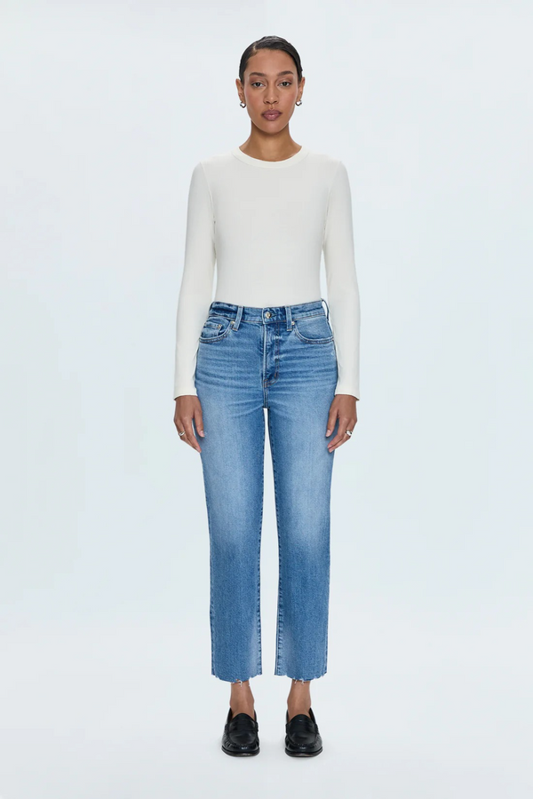 Lavender Charlie High Rise Classic Straight Jean | Rhythm Vintage Jeans