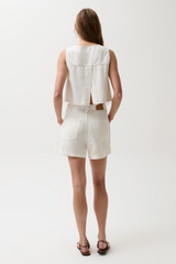 Lavender Kimora High Rise A-Line Short | Egret Short