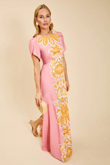 Wheat Katherine Gown in Florentine Blush Formal Gown