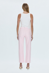 Lavender Lexi Mid Rise Bowed Straight Jean | Blush Jeans
