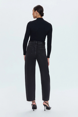 Dark Slate Gray Wes High Rise Barrel Jean | Cinema Jeans