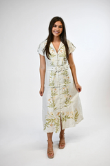 Lavender Avonlea | Ivory Vine Maxi Dress