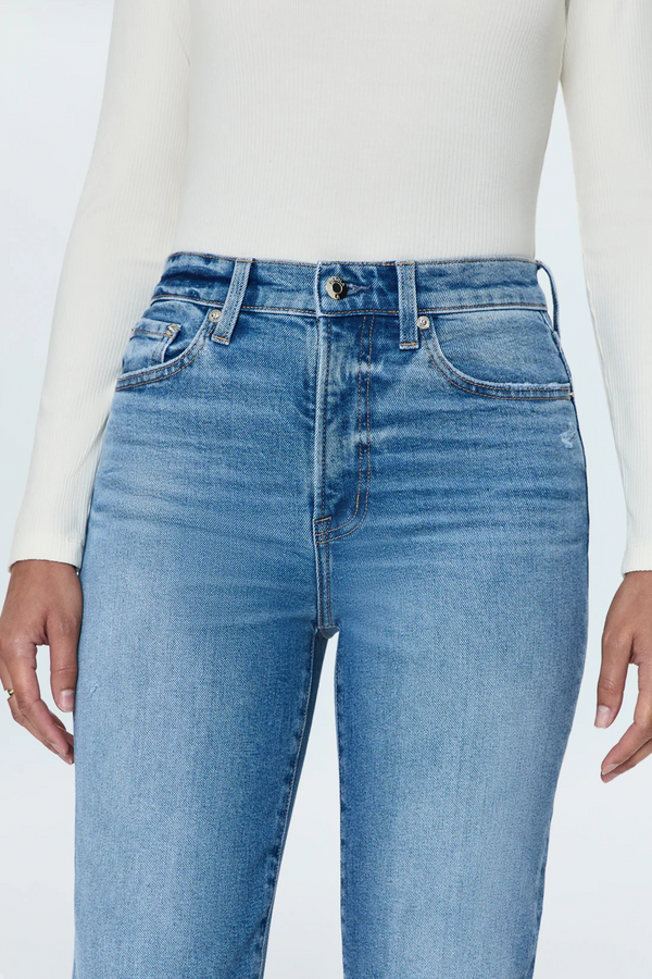 Light Gray Charlie High Rise Classic Straight Jean | Rhythm Vintage Jeans