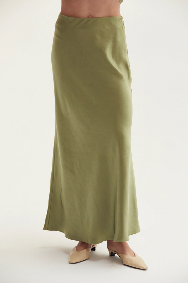 Gabrielle Satin Maxi Skirt