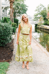 White Smoke Maura Maxi Skirt | Palmetto Grove Maxi Skirt