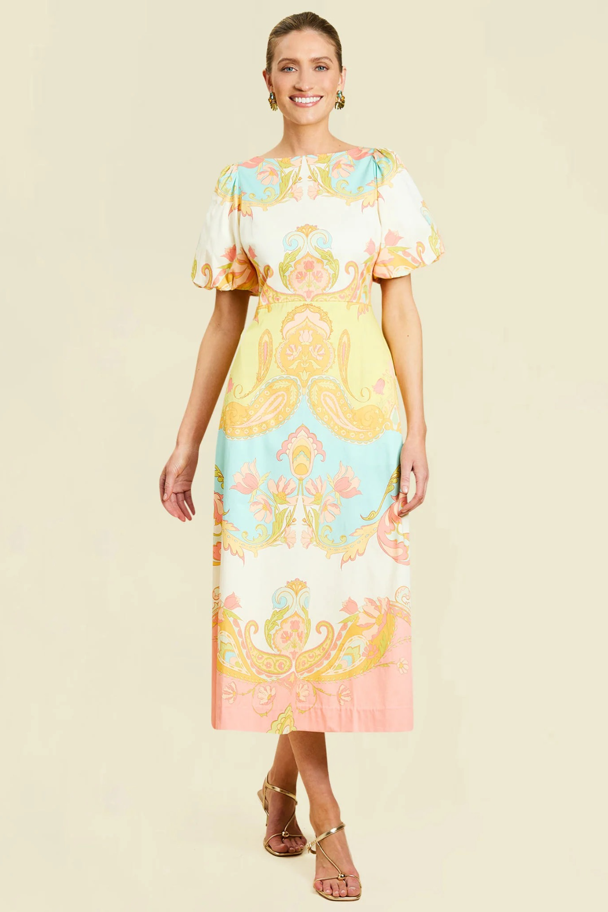 venetian midi dress Pippa Midi Dress in Venetian Paisley 2