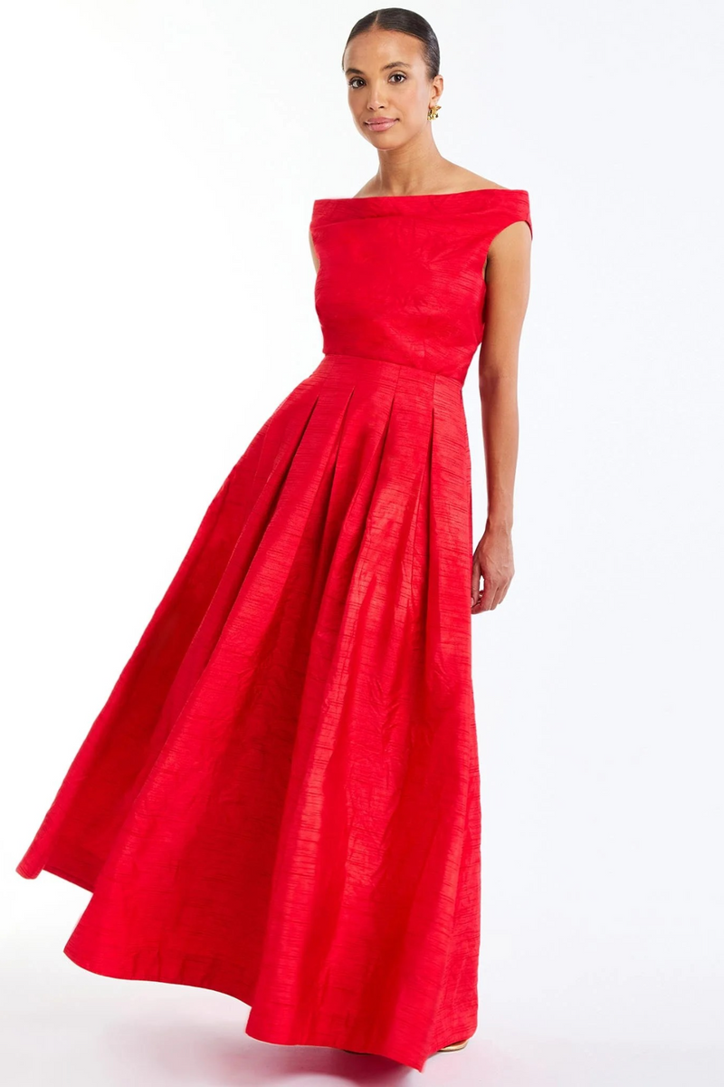 White Smoke Daphne Ball Skirt Maxi Skirt
