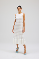 Light Gray Jasper Dress Midi Dress