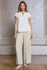 Gray Ambor Blouse Blouse