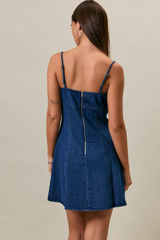 Gray The Indie Denim Mini Dress Mini Dress