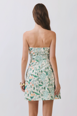 Light Gray Pretty As A Peacock Mini Dress Mini Dress