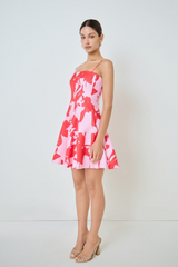 Light Gray The Jardin Mini Dress Mini Dress