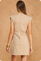 Dark Khaki Classic Confidence Mini Dress Mini Dress